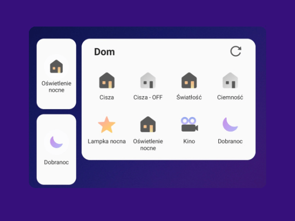 Widżety aplikacji SmartThings – na ekranie głównym smartfona i&nbsp;zegarka
