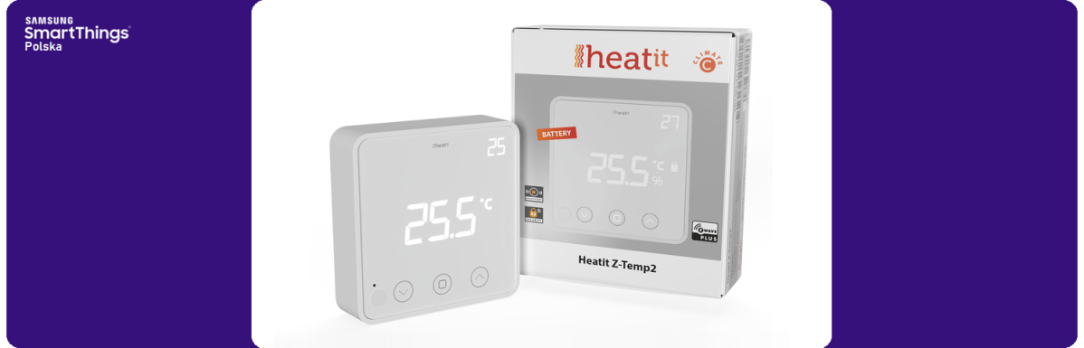 Heatit Z-Temp2 – termostat do wodnych i elektrycznych systemów&nbsp;grzewczych