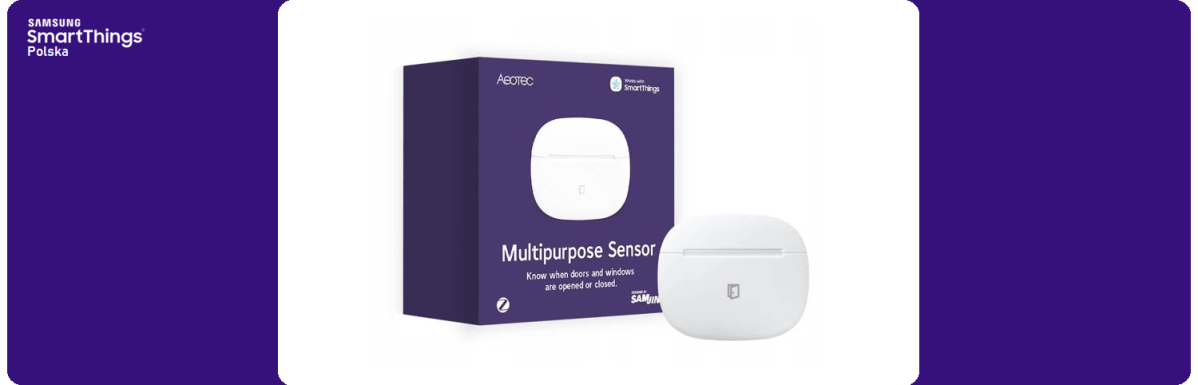 Aeotec Multipurpose Sensor – dedykowany czujnik drzwi i wibracji dla&nbsp;SmartThings