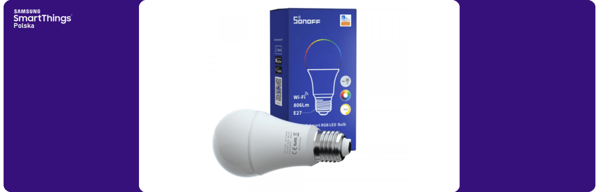 SONOFF Wi-Fi Smart RGB LED Bulb – kolorowa żarówka ekosystemu&nbsp;eWeLink