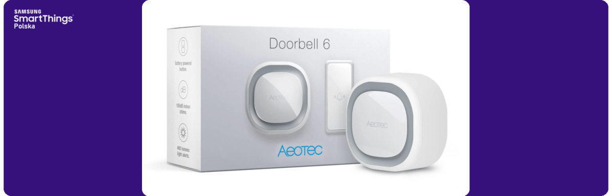 Aeotec Doorbell 6 – dzwonek do drzwi dla&nbsp;SmartThings