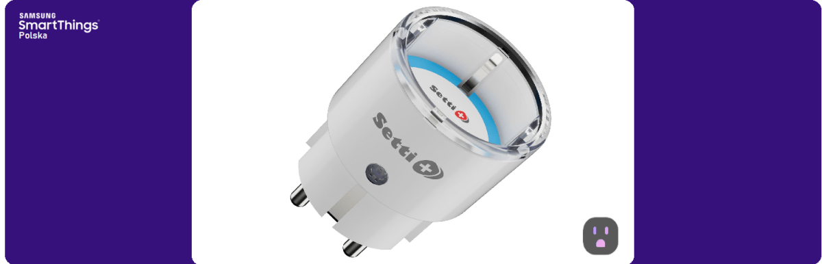 Setti+ SP301 Wi-Fi – inteligentne gniazdko z pomiarem prądu kompatybilne z&nbsp;SmartThings