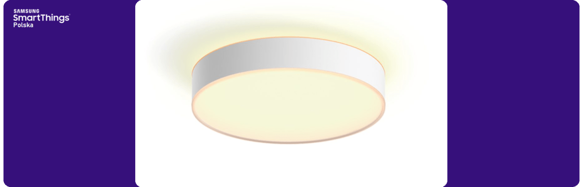 Lampa sufitowa Philips Hue Enrave – subtelna poświata na sufit i mocne światło w&nbsp;dół