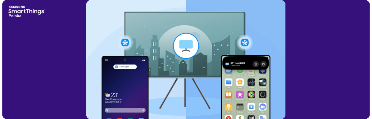 Steruj telewizorem Samsung za pomocą telefonu i udostępniaj dostęp za pomocą&nbsp;SmartThings