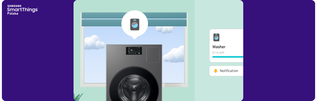 Smart-pralka to podgląd na żywo, zdalne sterowanie i inteligentne cykle — wszystko w aplikacji&nbsp;SmartThings