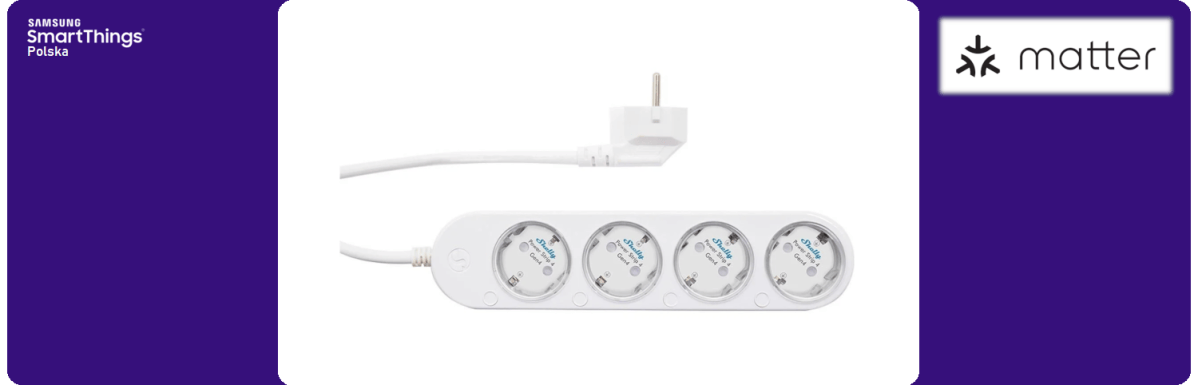 Shelly Power Strip 4 Gen4 – listwa zasilająca Matter dla Smart&nbsp;Home