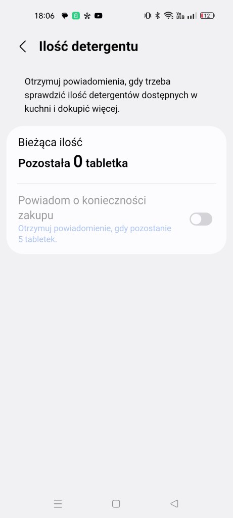 Dozowanie detergentu